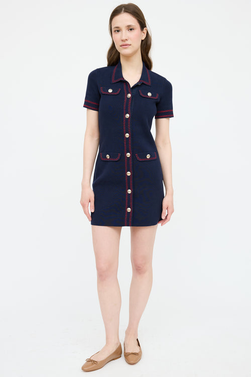 Maje Polo Button Up Dress