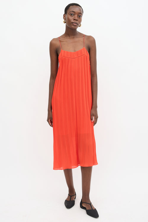 Maje Pleated Slip Dress