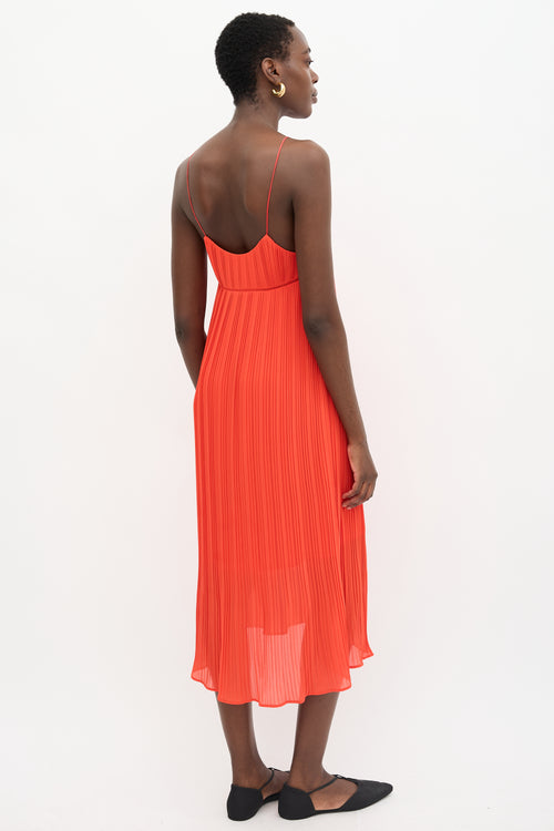 Maje Pleated Slip Dress