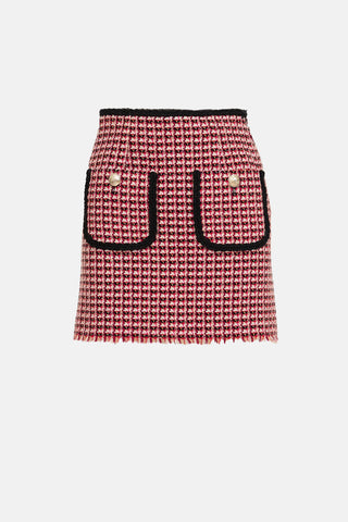Maje Tweed Pocket Mini Skirt