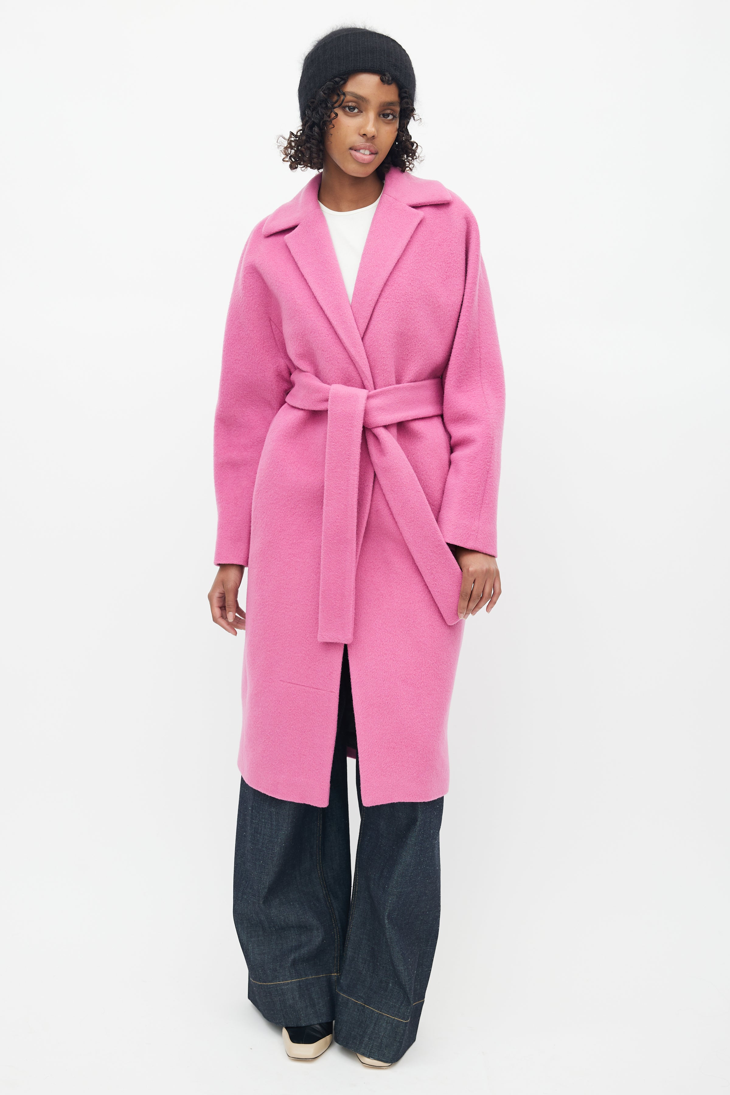 By Malene Birger // Pink Wool & Mohair Bugsy Coat – VSP Consignment