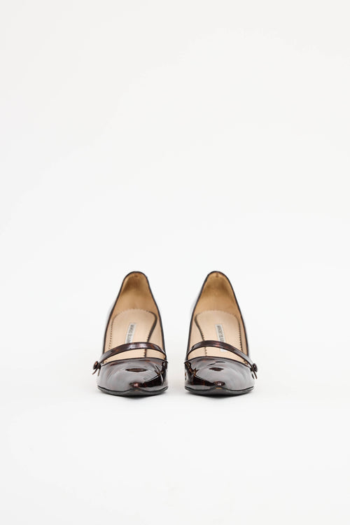 Manolo BlahnikPatent Mary Jane Pump