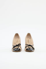 Manolo Blahnik Patent Bow Booties