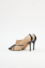 Manolo Blahnik Patent Bow Booties