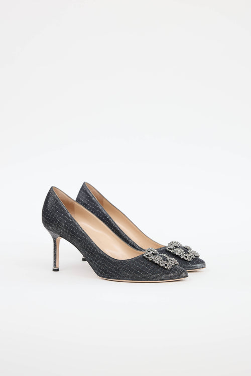 Manolo Blahnik Glitter Hangisi Pump