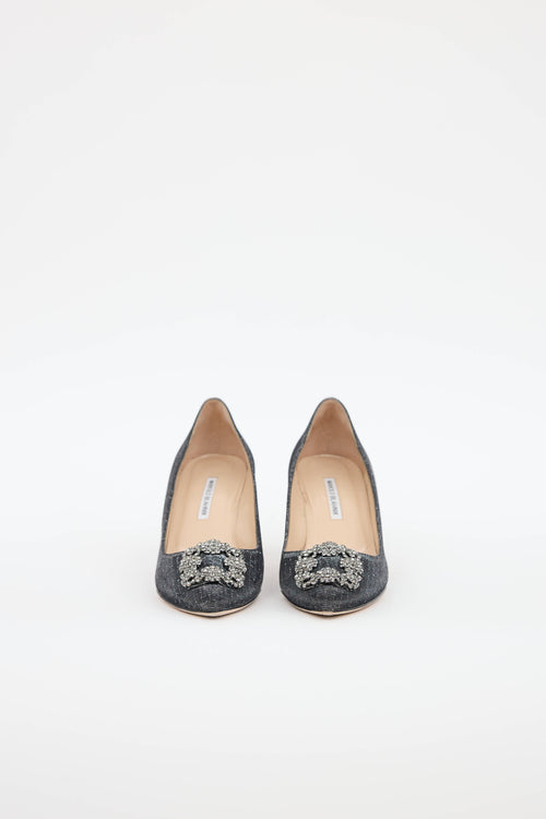 Manolo Blahnik Glitter Hangisi Pump