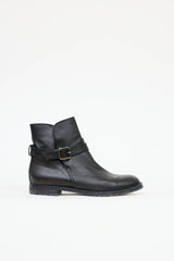 Manolo Blahnik Buckle Ankle Boot