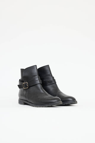 Manolo Blahnik Buckle Ankle Boot