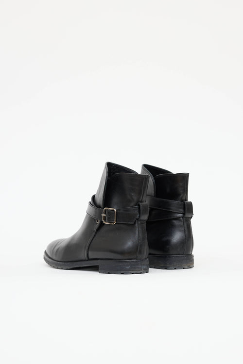 Manolo Blahnik Buckle Ankle Boot