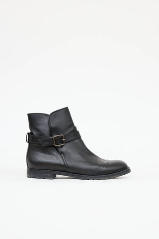 Manolo Blahnik Buckle Ankle Boot