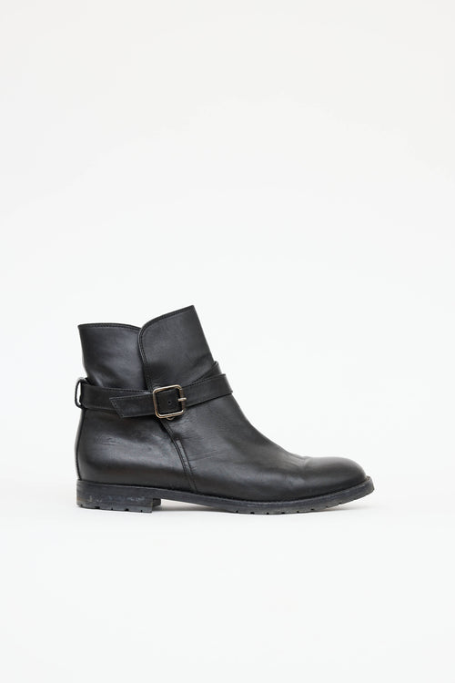 Manolo Blahnik Buckle Ankle Boot