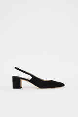 Manolo Blahnik Suede Allurasa 50 Slingback Pump
