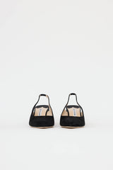 Manolo Blahnik Suede Allurasa 50 Slingback Pump