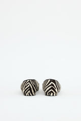 Manolo Blahnik Printed Hair Flat