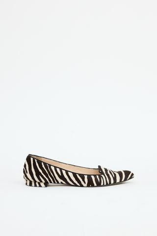 Manolo Blahnik Printed Hair Flat