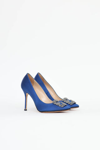 Manolo Blahnik Satin Hangisi Pump