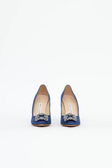 Manolo Blahnik Satin Hangisi Pump