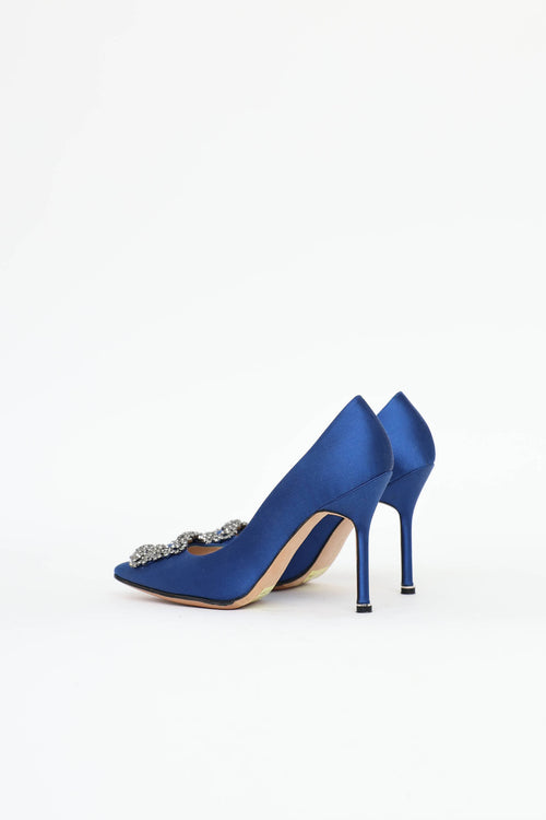 Manolo Blahnik Satin Hangisi Pump