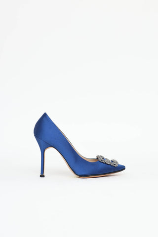 Manolo Blahnik Satin Hangisi Pump