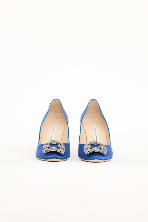 Manolo Blahnik Satin Hangisi Pump