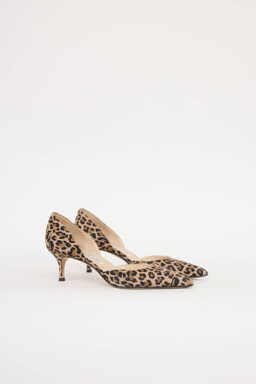 Manolo Blahnik Printed Dorsy Pump