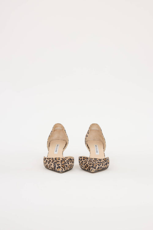 Manolo Blahnik Printed Dorsy Pump