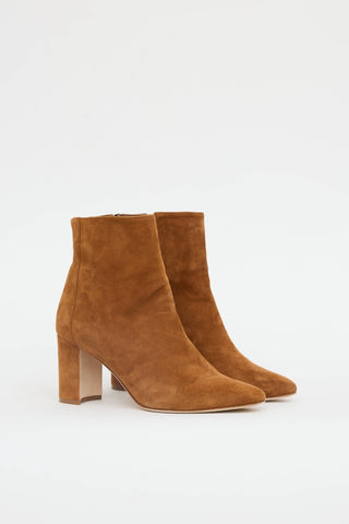 Manolo Blahnik Suede Rosie Boot