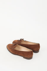 Manolo Blahnik Brown Suede Tassel Loafer