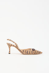 Manolo Blahnik Cork Carolyne Heel