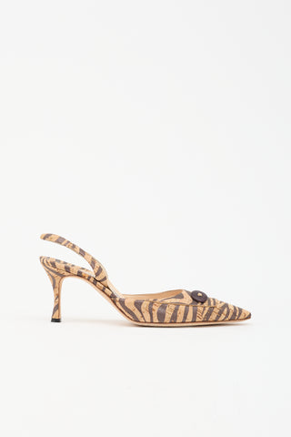 Manolo Blahnik Cork Carolyne Heel