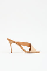 Manolo Blahnik Leather & Cork Sandal