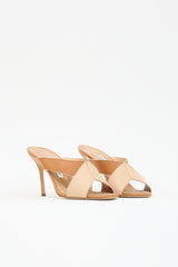 Manolo Blahnik Leather & Cork Sandal