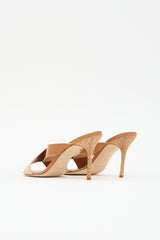 Manolo Blahnik Leather & Cork Sandal