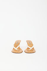 Manolo Blahnik Cork Wedge Sandal