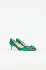 Manolo Blahnik Satin Hangisi Pump
