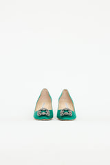 Manolo Blahnik Satin Hangisi Pump