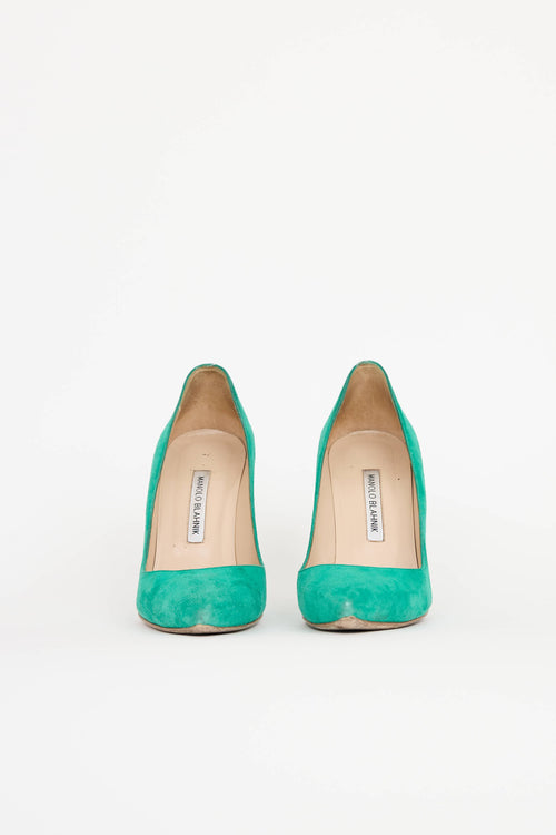 Manolo Blahnik Suede Pump