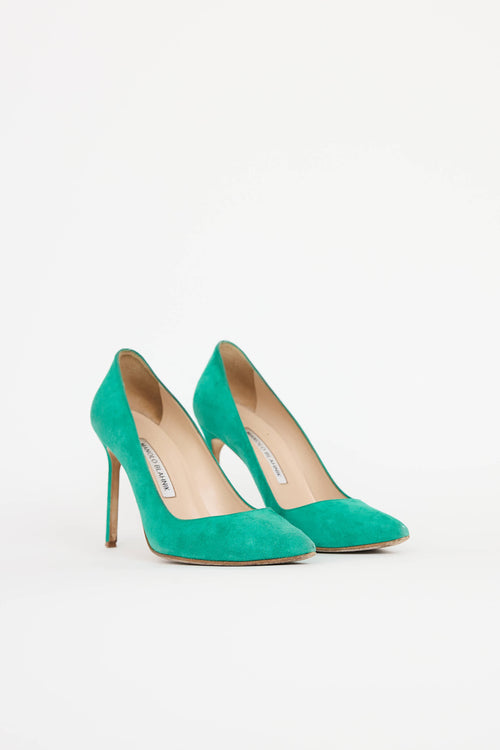 Manolo Blahnik Suede Pump
