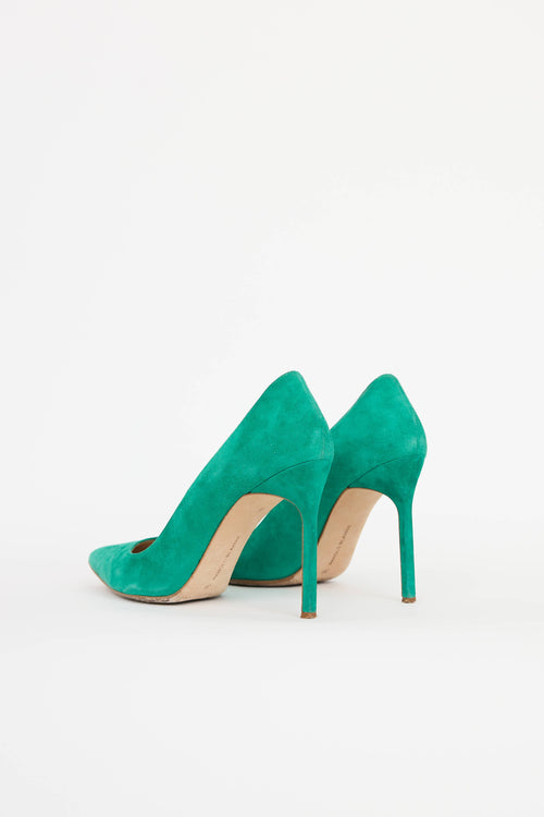 Manolo Blahnik Suede Pump