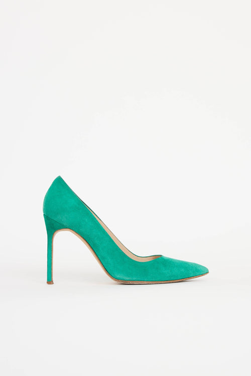Manolo Blahnik Suede Pump