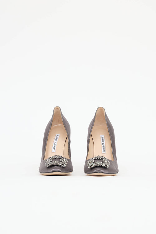 Manolo Blahnik Satin Hangisi Pump