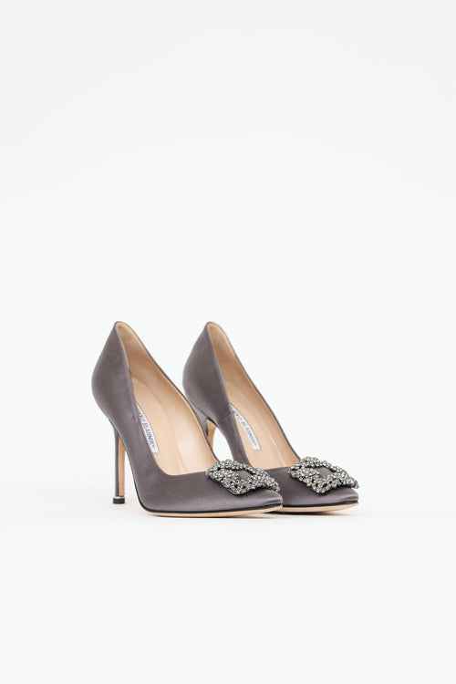 Manolo Blahnik Satin Hangisi Pump