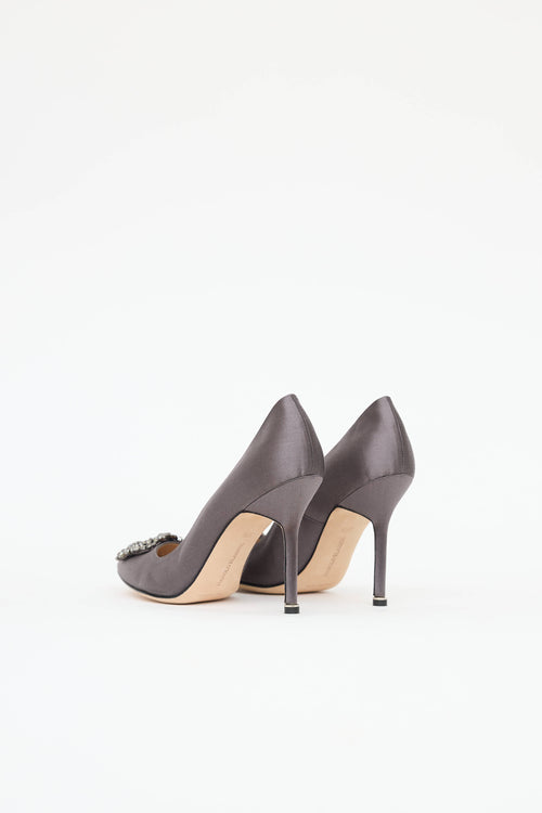 Manolo Blahnik Satin Hangisi Pump