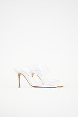 Manolo Blahnik Leather & PVC Scolto Sandal