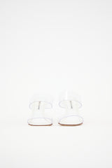 Manolo Blahnik Leather & PVC Scolto Sandal