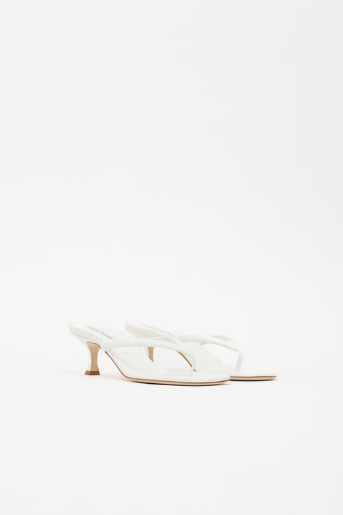 Manolo Blahnik Leather Paterno Sandal