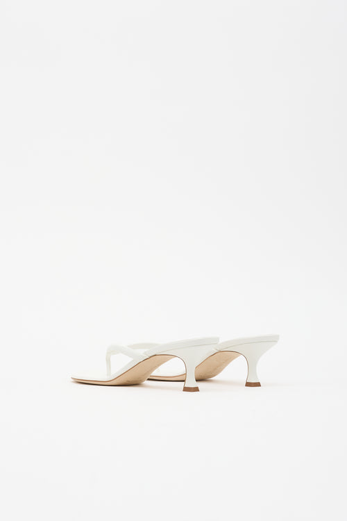 Manolo Blahnik Leather Paterno Sandal