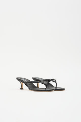 Manolo Blahnik Leather Paterno Sandal