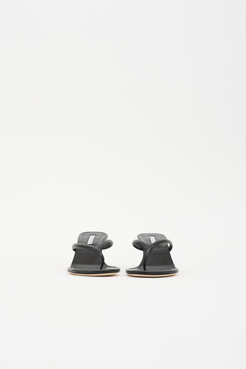 Manolo Blahnik Leather Paterno Sandal