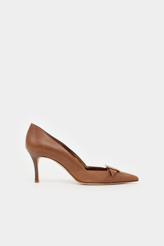 Manolo Blahnik Leather Pointed Pump